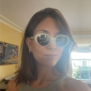 Oliver Peoples x The Row LA White Acetate Tinted Sunglasses